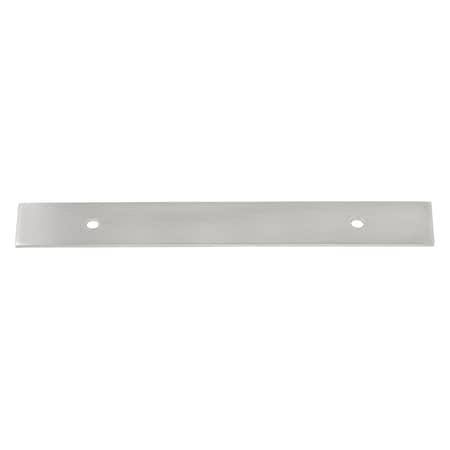 Gliderite Hardware 8-1/2 in. Satin Nickel Squared Back Plate 5-1/16 in. Center to Center - 8342-128-SN, 5PK 8342-128-SN-5